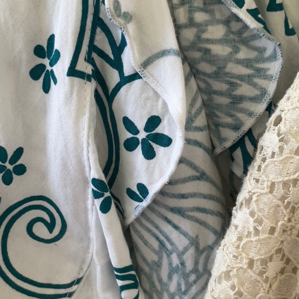 Gaya floral turquoise dress